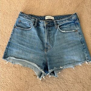 Abercrombie & Fitch curve love 90s cut off shorts 32/14